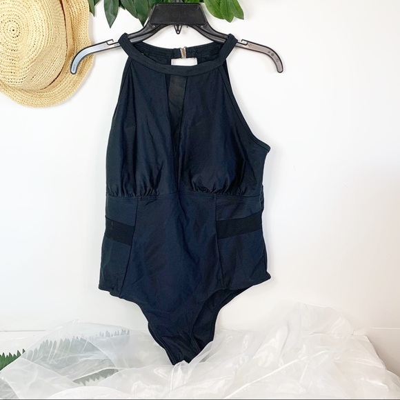 Daci Plus Size One Piece Swimsuit High Neck 18 - Picture 9 of 10